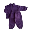 Winnie + Crew Kids'  Brooks Quarter-zip Set In Purple