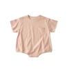 Winnie + Crew Kids'  Cory Pocket Romper In Pink