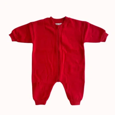 Winnie + Crew Kids'  Danni Jumpsuit In Red