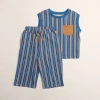 Winnie + Crew Kids'  Jensen Set In Blue