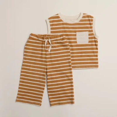 Winnie + Crew Kids'  Jensen Set In Brown