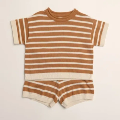 Winnie + Crew Kids'  Quinlan Set In Brown