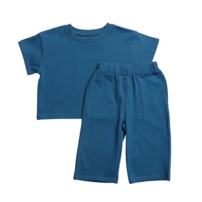 Winnie + Crew Kids'  Sawyer Set In Blue