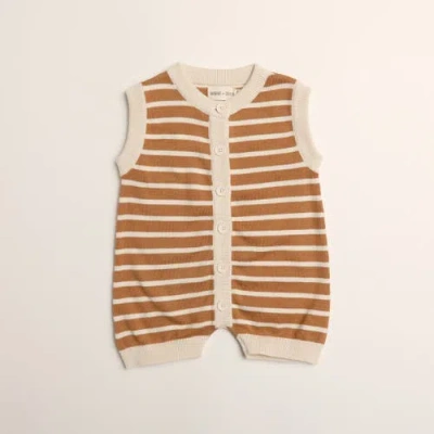 Winnie + Crew Kids'  Thayer Jumpsuit In Brown