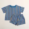 Winnie + Crew Kids'  Toby Set In Blue
