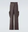 Winnie New York Gabriel Wool-blend Cargo Pants In Grey