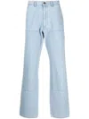 Winnie Ny Patch-detail Bootcut Jeans