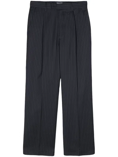 Winnie Ny Israel Pinstripe-pattern Trousers In Blue