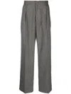 Winnie Ny Wool-mohair Straight Trousers In Gray