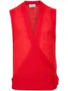 Winnie Ny Wrap Vest In Red