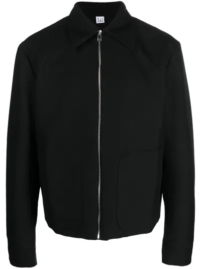 Winnie Ny Zip-up Wool-blend Shirt Jacket In Black