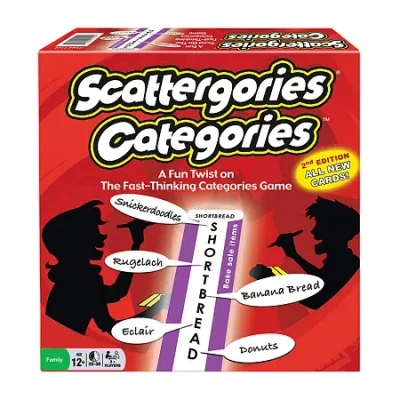 Winning Moves Scattergories Categories Board Game In Red