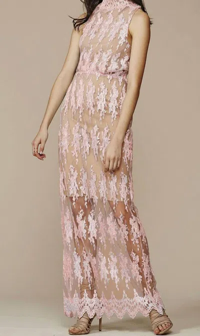 Winona Australia Farrah Maxi Dress In Blush In Gold