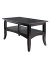 Winsome Camden 18.11" Wood Coffee Table In Coffee