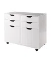 Winsome Halifax 26.3" Wood 2-door Wide Storage Cabinet In White