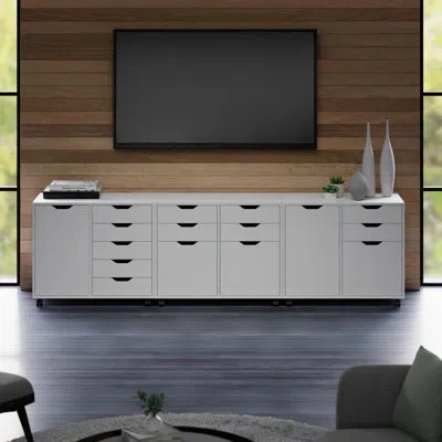 Winsome Halifax 3-pc Cabinet Set With File Drawer In Matte Black