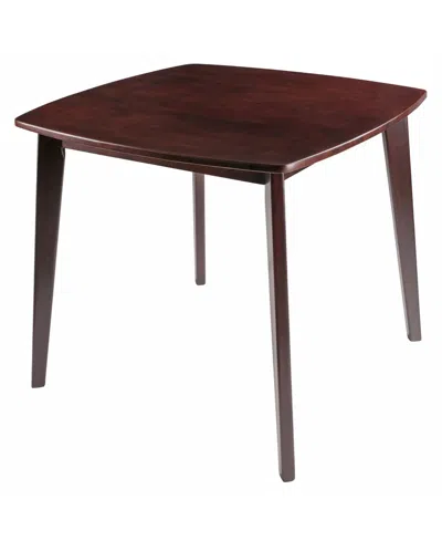 Winsome Pauline 29.33" Wood Dining Table In Brown
