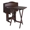 Winsome Wood 5-pc Oversize Tv Table Set, 23.6 X 15.75 X 25.5, Antique Walnut