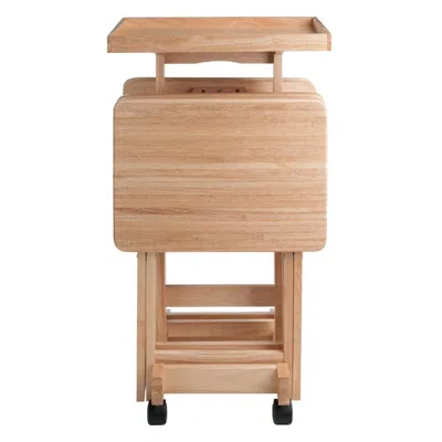 Winsome Wood 6-pc Snack Table Set Natural
