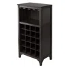 Winsome Wood Ancona Modular Wine Cabinet With Glass Rack & 20-bottle