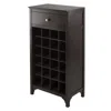Winsome Wood Ancona Modular Wine Cabinet With One Drawer & 24-bottle