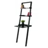 Winsome Wood Bellamy Leaning Desk With 2 Shelves In Black