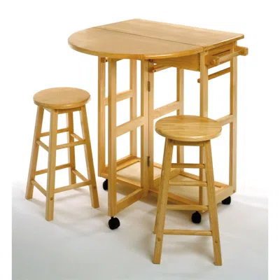 Winsome Wood Burnett 3-pc Space Saver Set