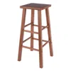 Winsome Wood Carrick Bar Stool, Teak Finish In Brown