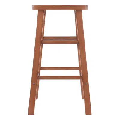 Winsome Wood Carrick Counter Stool, Teak Finish
