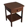 Winsome Wood Claire Accent Table Anitque Walnut Finish