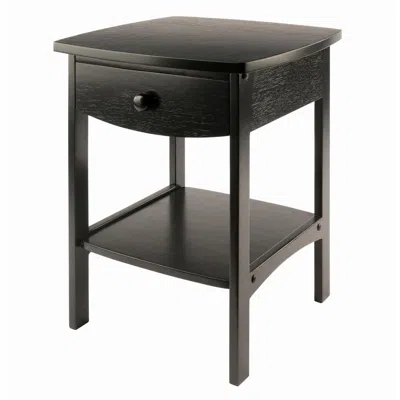 Winsome Wood Claire Accent Table Black Finish