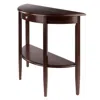 Winsome Wood Concord Hall / Console Table, Half Moon With Drawer, Shelf