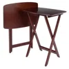 Winsome Wood Darlene 2-pc Snack Table Set, Walnut