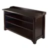 Winsome Wood Dayton Storage Hall Bench With Shelves