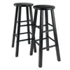 Winsome Wood Element Bar Stools, 2-pc Set, Black