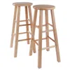 Winsome Wood Element Bar Stools, 2-pc Set, Natural