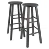 Winsome Wood Element Bar Stools, 2-pc Set, Oyster Gray