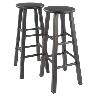 Winsome Wood Element Bar Stools, 2-pc Set, Oyster Gray