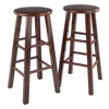 Winsome Wood Element Bar Stools, 2-pc Set, Walnut
