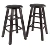 Winsome Wood Element Counter Stools, 2-pc Set, Espresso