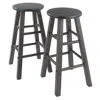 Winsome Wood Element Counter Stools, 2-pc Set, Oyster Gray