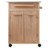 Winsome Wood Hackett Kitchen Cart In Nude