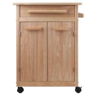 Winsome Wood Hackett Kitchen Cart In Nude