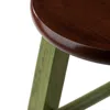 Winsome Wood Ivy 24" Counter Stool Rustic Green W/ Walnut Seat