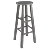 Winsome Wood Ivy Bar Stool, 29", Rustic Gray Finish