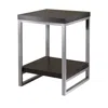 Winsome Wood Jared End Table, Enamel Steel Tube