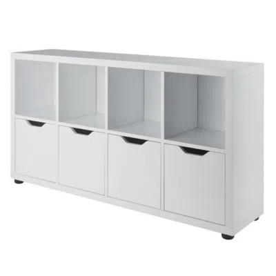 Winsome Wood Julian 2x4 Storage Cabinet, White