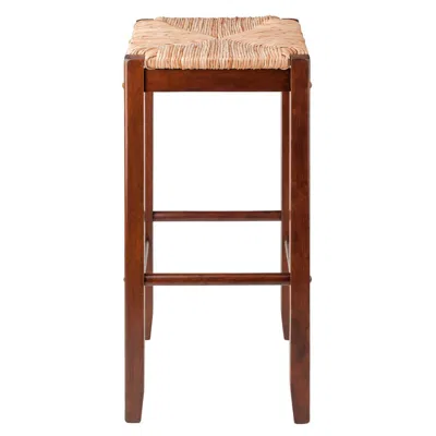 Winsome Wood Kaden 2-pc Set Bar Stools Rush Seat