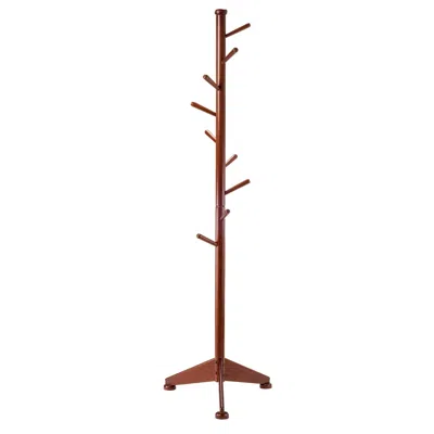 Winsome Wood Lily Coat Tree 9 Pegs Walnut In Brown