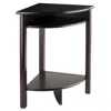 Winsome Wood Liso Corner Table, Cube Storage And Shelf